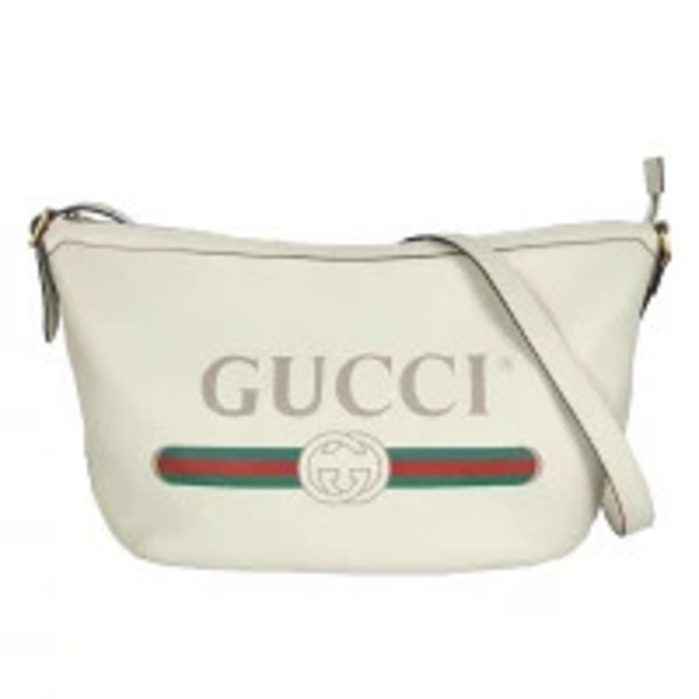 Gucci Half Moon Hobo Bag Shoulder Ivory White